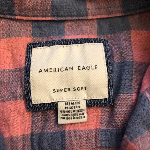 Men’s Aeropostale Flannel Button-down Shirt Medium - Picture 2 of 2